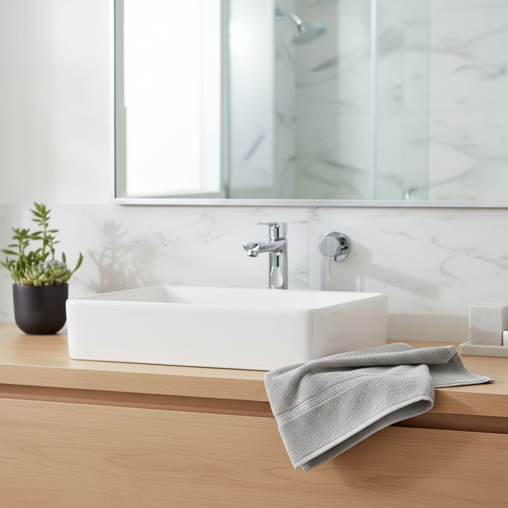 Bambusová osuška 80 x 150 cm silver grey