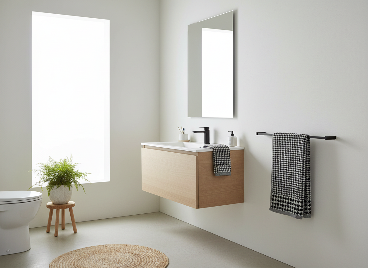 BROOKLYN ručník glenček 50 x 100 cm nature/black