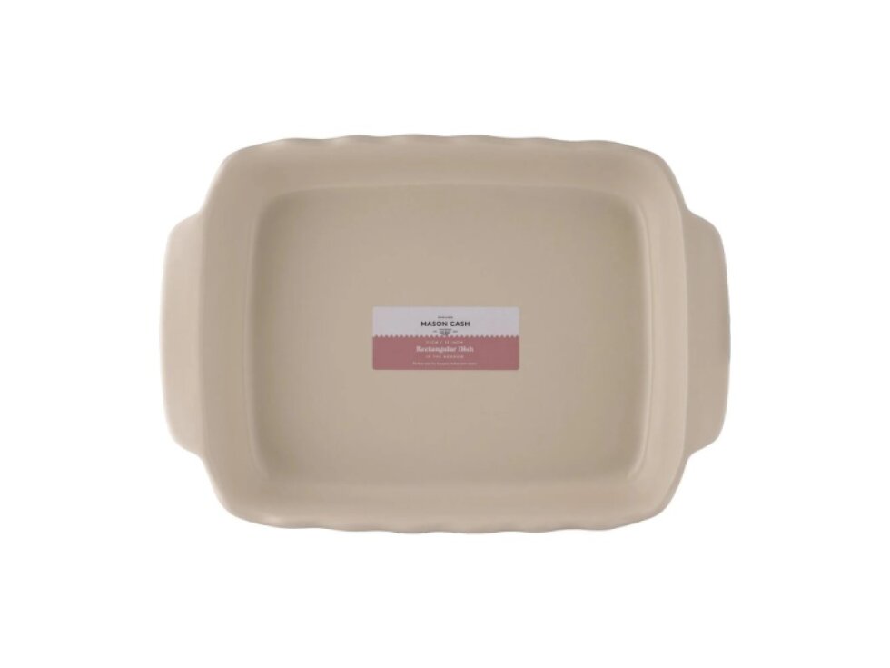 Kameninová zapékací mísa In the Meadow 33 × 23 cm krémová