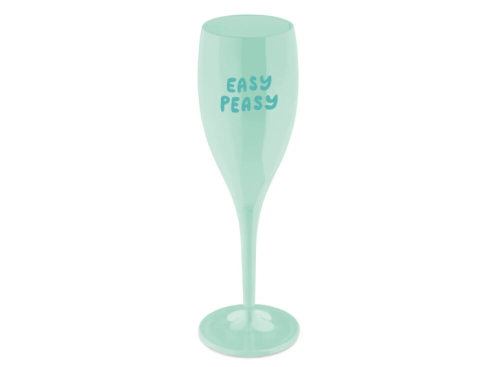 Sklenička CHEERS bílá s potiskem EASY PEASY 100 ml