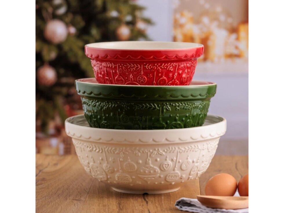 Vánoční mísa na těsto Christmas 21 cm 1,1 l červená – Mason Cash