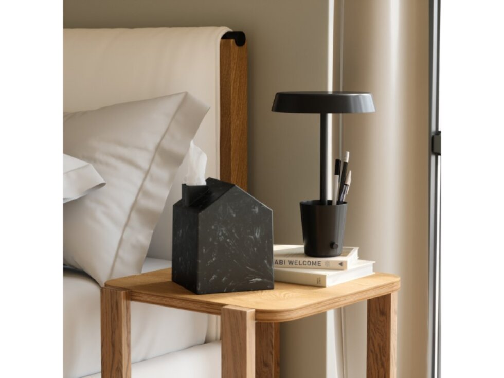 Kryt na krabičku papírových kapesníků Umbra CASA černý