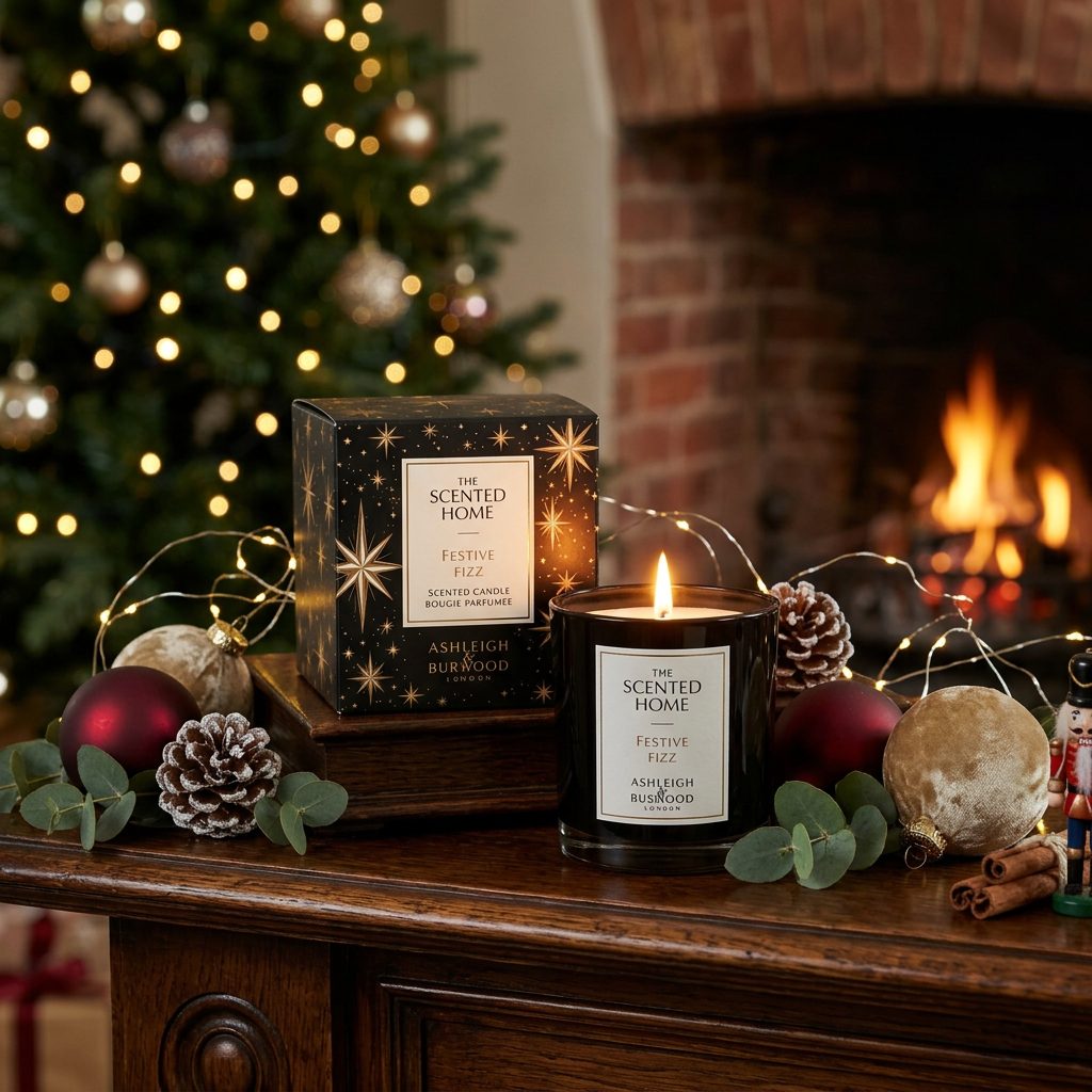 Vánoční vonná svíčka Festive Fizz 70 g – Ashleigh & Burwood