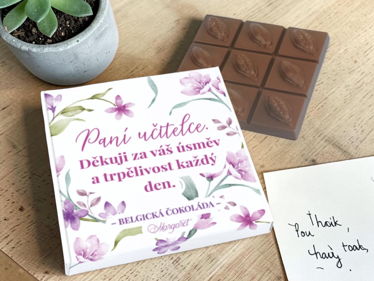 Belgická čokoláda 90 g - Dárek pro Paní učitelku