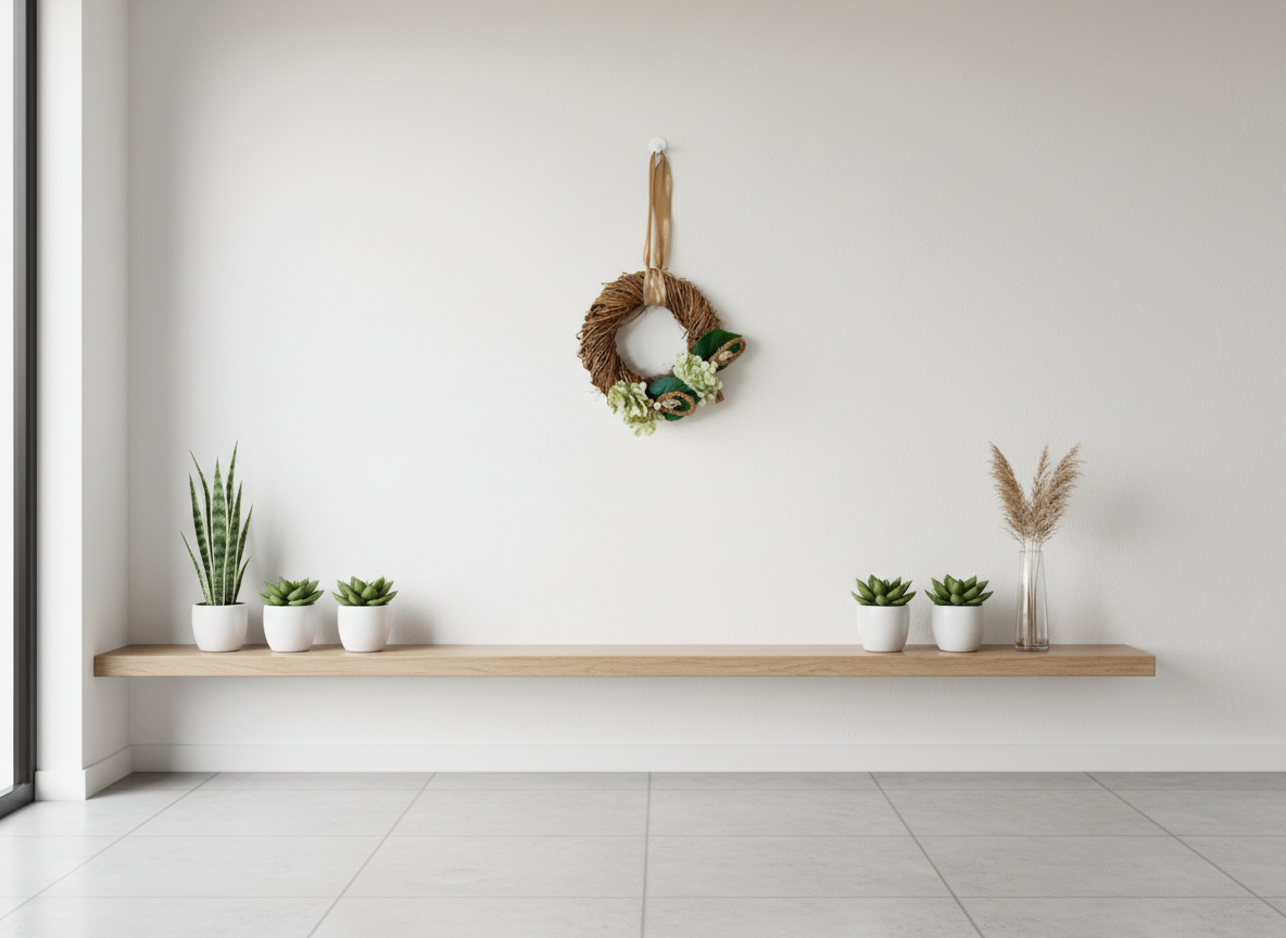 Elegantní přírodní věnec s hortenzií 25 cm - Dekorace