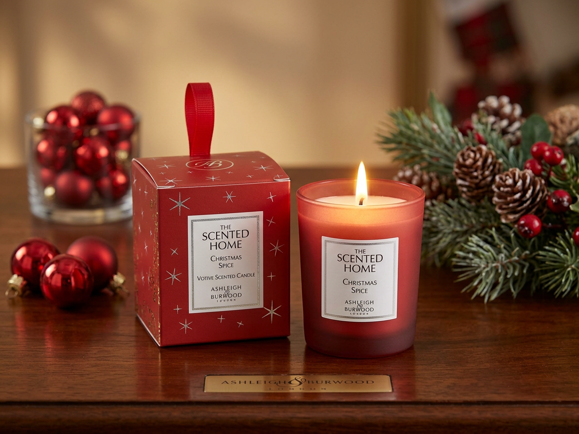 Vánoční vonná svíčka THE SCENTED HOME - CHRISTMAS SPICE 70 g