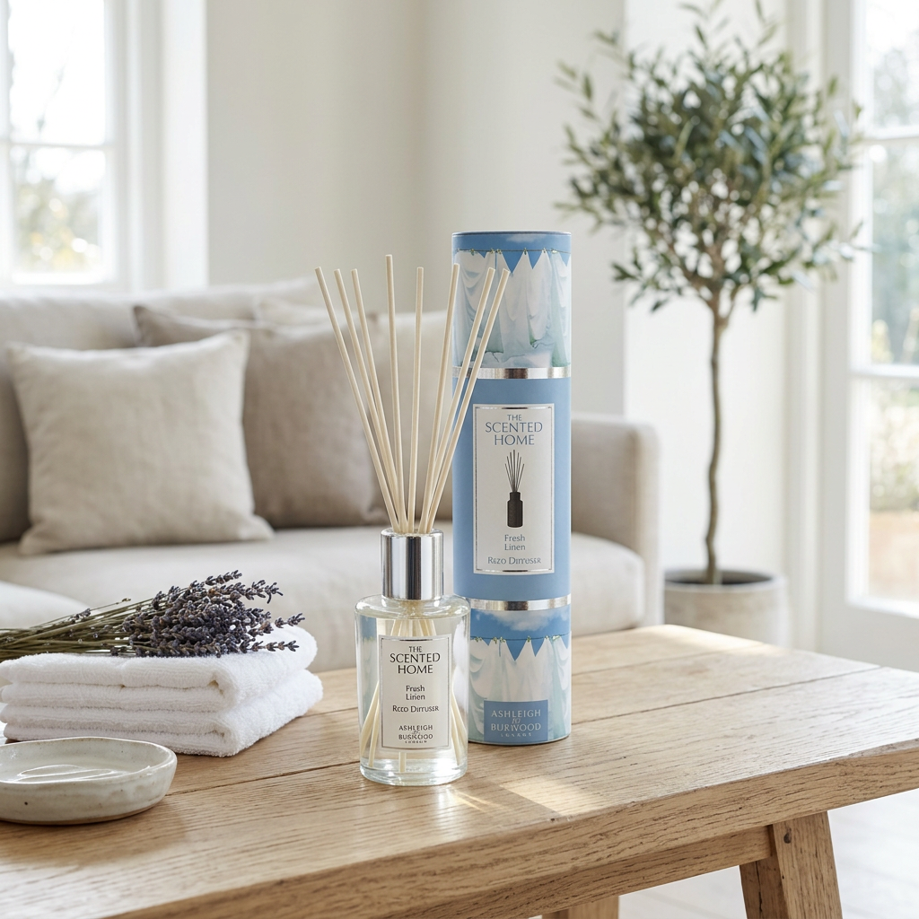 Aroma difuzér THE SCENTED HOME Fresh Linen 150 ml