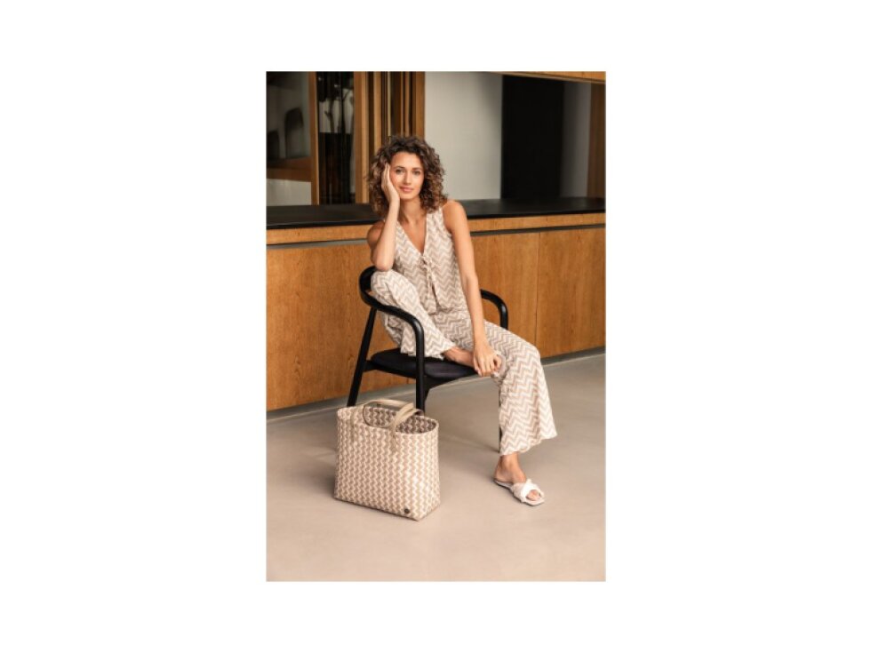 Taška FAYE 32 x 37 cm champagne/caffe latte