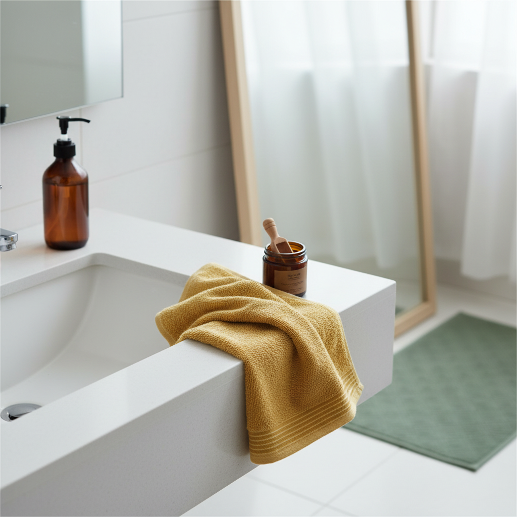 PREMIUM Ručník pro hosty 30x50 cm Curry Yellow