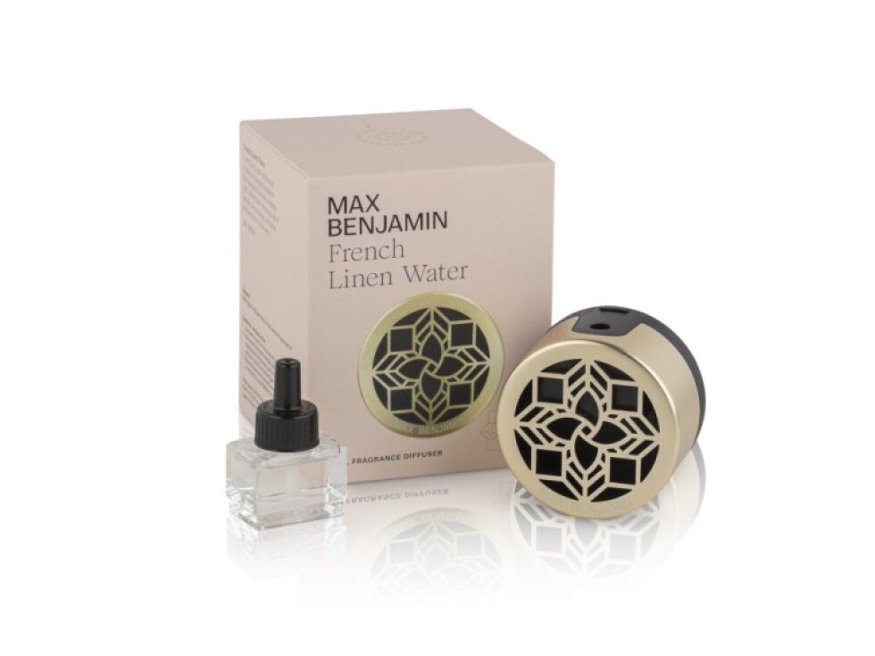 Max Benjamin FRENCH LINEN WATER Elegantní Zlatý Difuzér