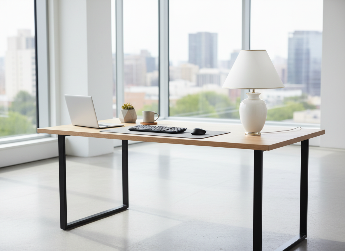 Stolní lampa AVORIO v. 57 cm krémová