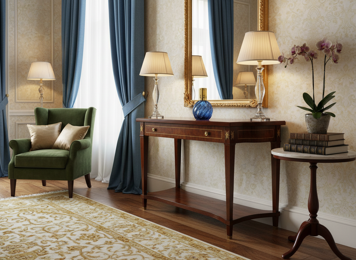 Katalytická lampa SPIRAL BLUE velká skleněná modrá