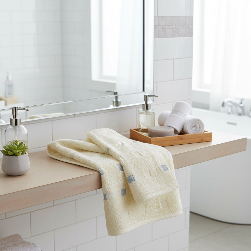 Ručník QUATTRO champagne 50x100 cm Framsohn