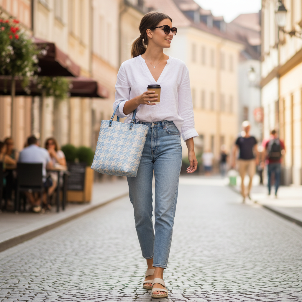 Taška MAYFAIR XS faded blue, modrá