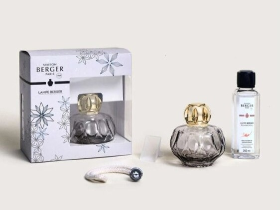 Maison Berger Paris katalytická lampa ROSALIE šedá + náplň Intenzivní třpyt 250 ml