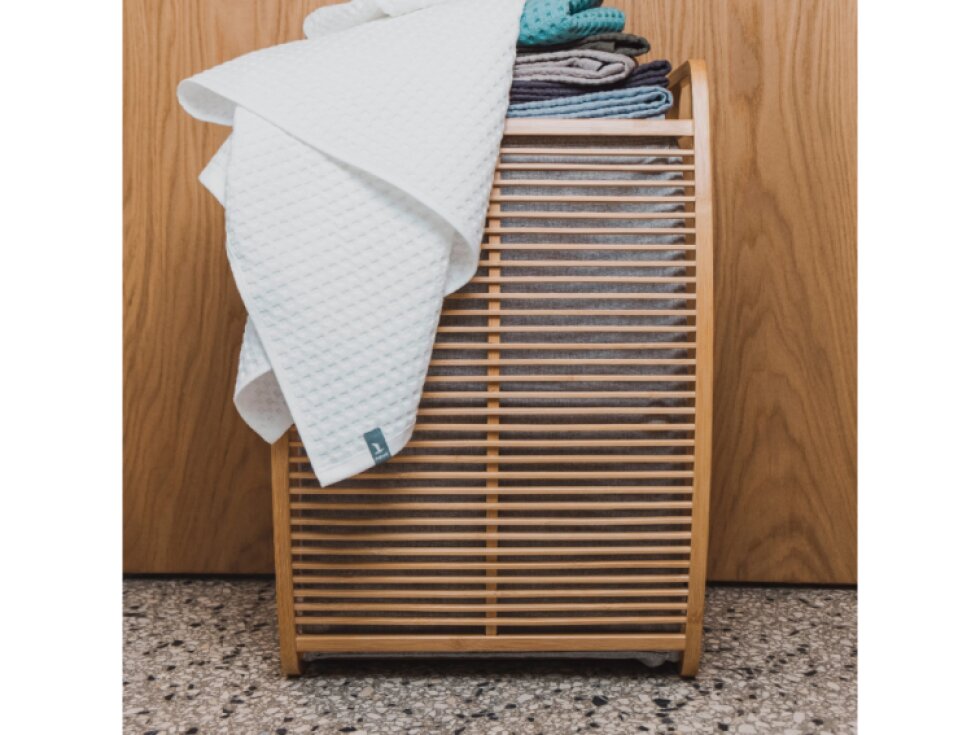 Koš na prádlo z bambusového dřeva BAMBOO wood
