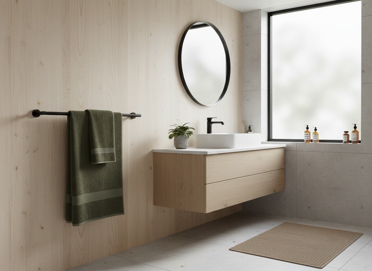 Bambusová osuška 80 x 150 cm olive