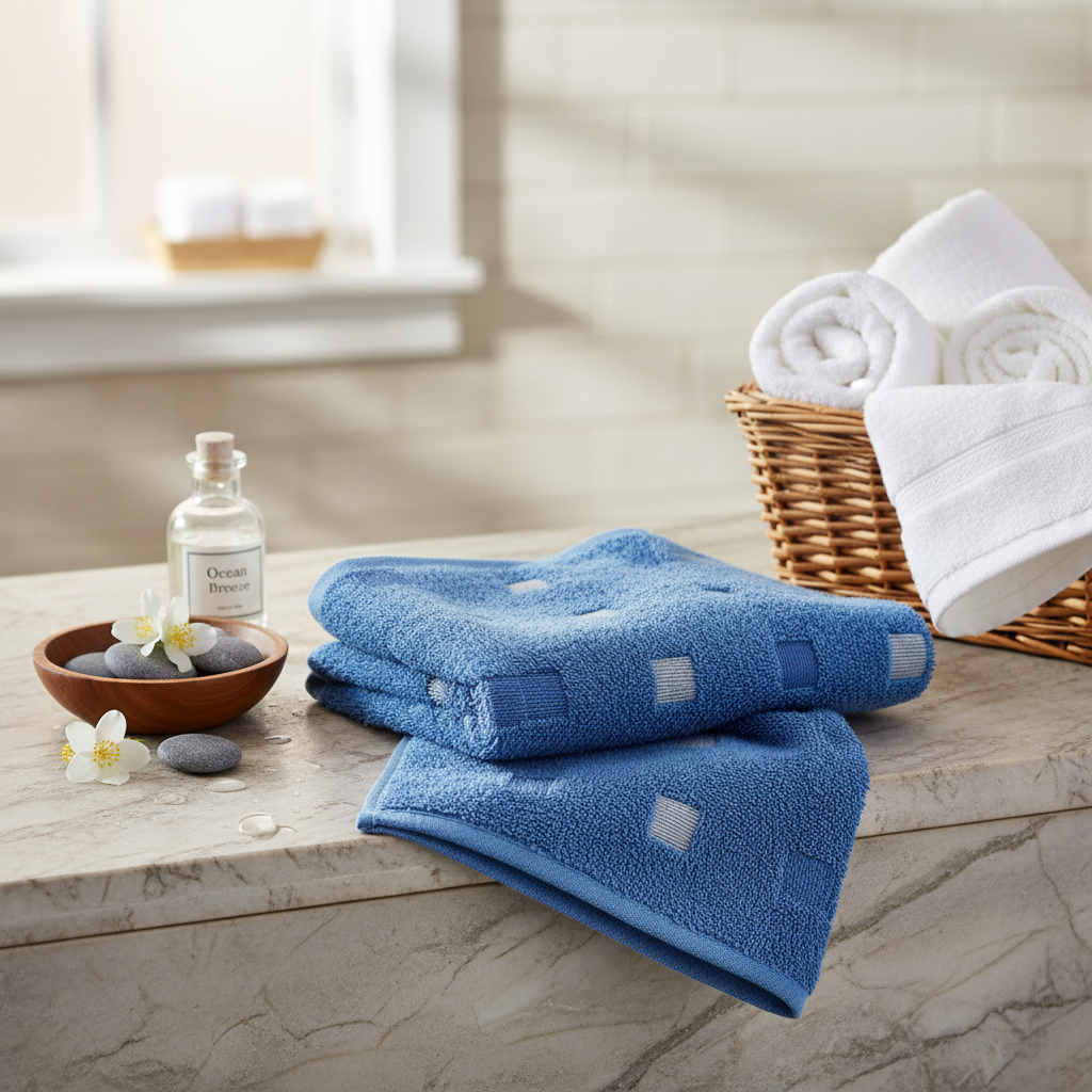 Ručník QUATTRO azur 50x100 cm Framsohn