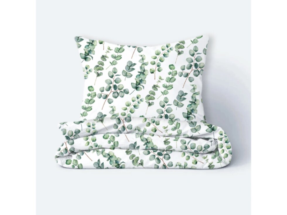 Luxusní bavlněné ložní povlečení VERDE Mako Jersey 140 × 200 cm, zelené – Stella Ateliers