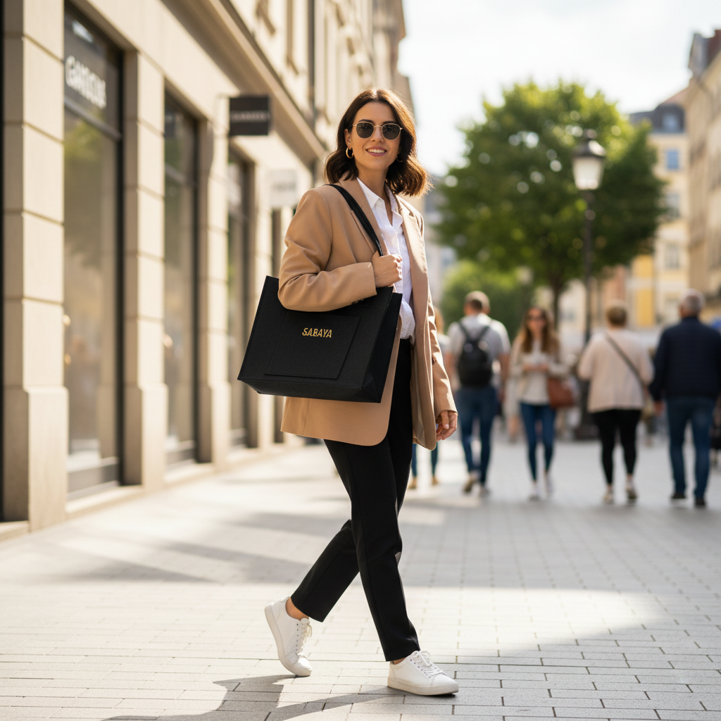 Taška SABAYA fleece černá