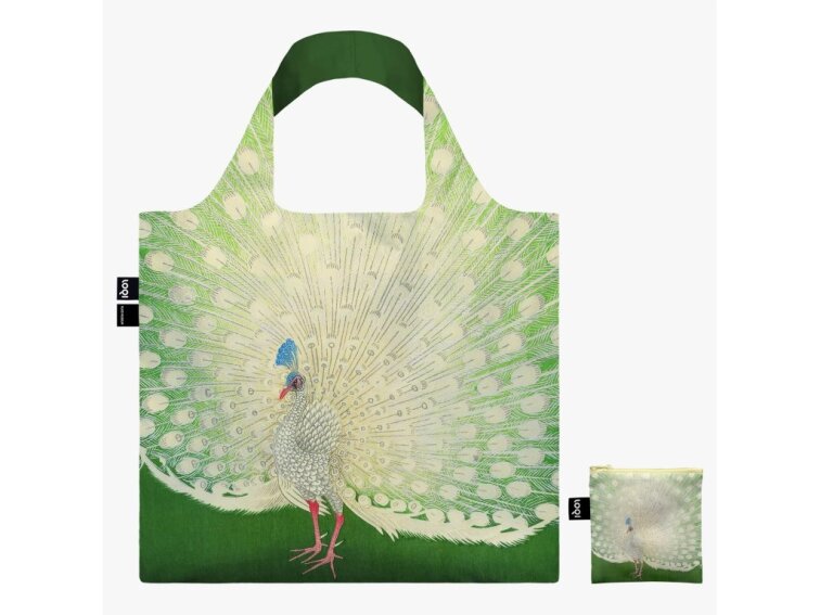 LOQI skládací taška - Museum - Peacock - OHARA KOSON