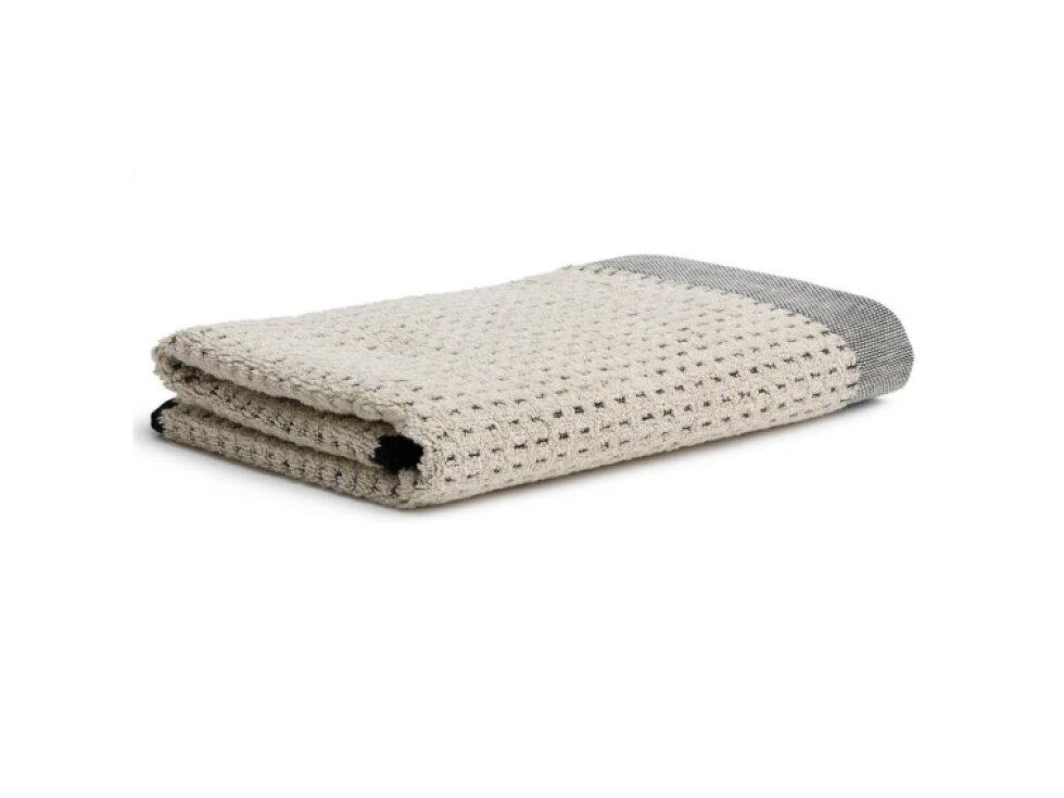 EDEN saunová osuška 80 x 200 cm kostka nature/black