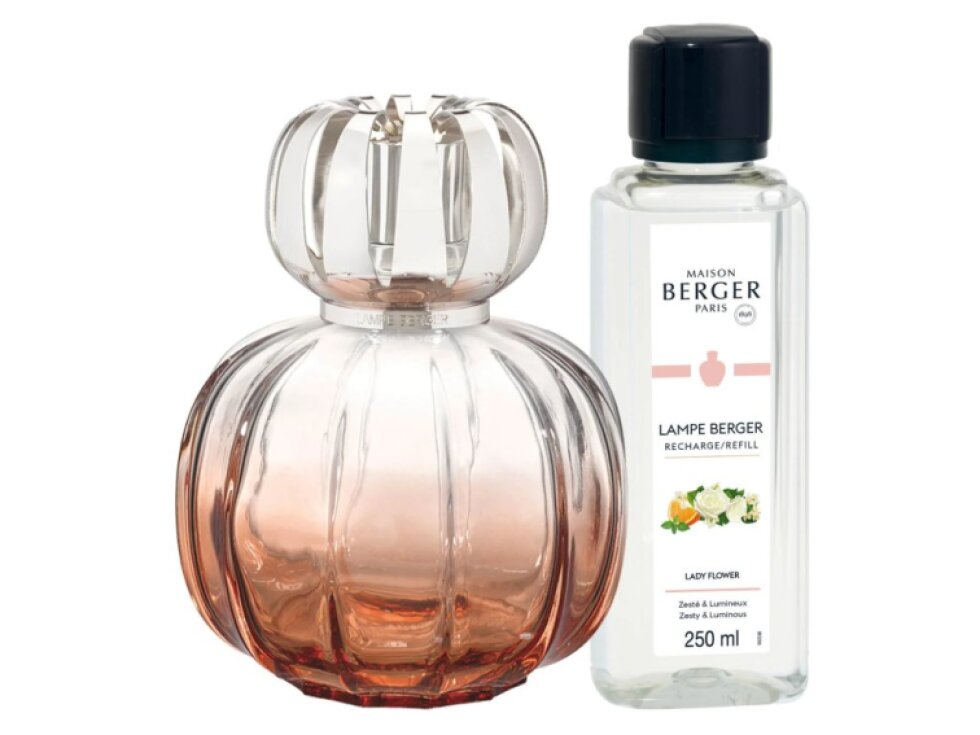 Katalytická lampa CORALI růžová + náplň Lady Flower 250 ml