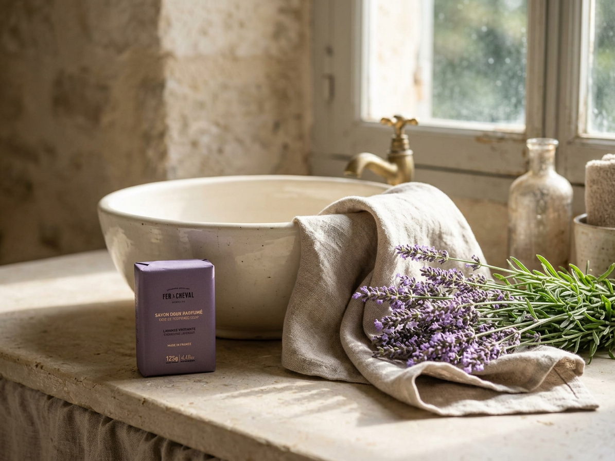 FER À CHEVAL Energizing Lavender jemné marseillské mýdlo 125 g