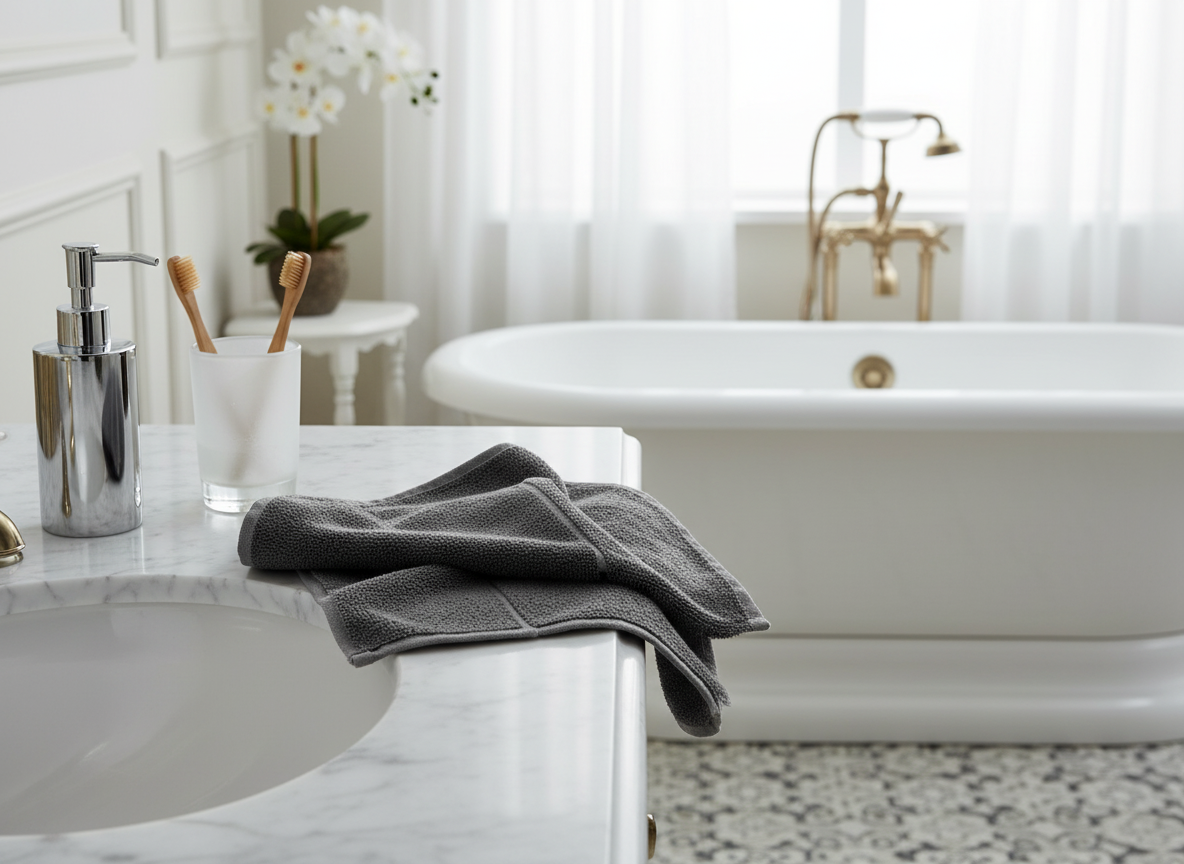 Bambusový ručník 50 x 100 cm stone