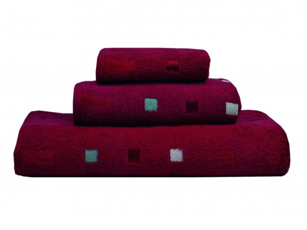 Ručník QUATTRO 50 x 100 cm, bordeaux