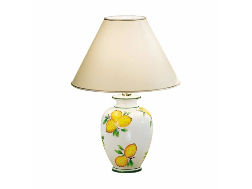 Stolní lampa LEMONE v. 57 cm krémová