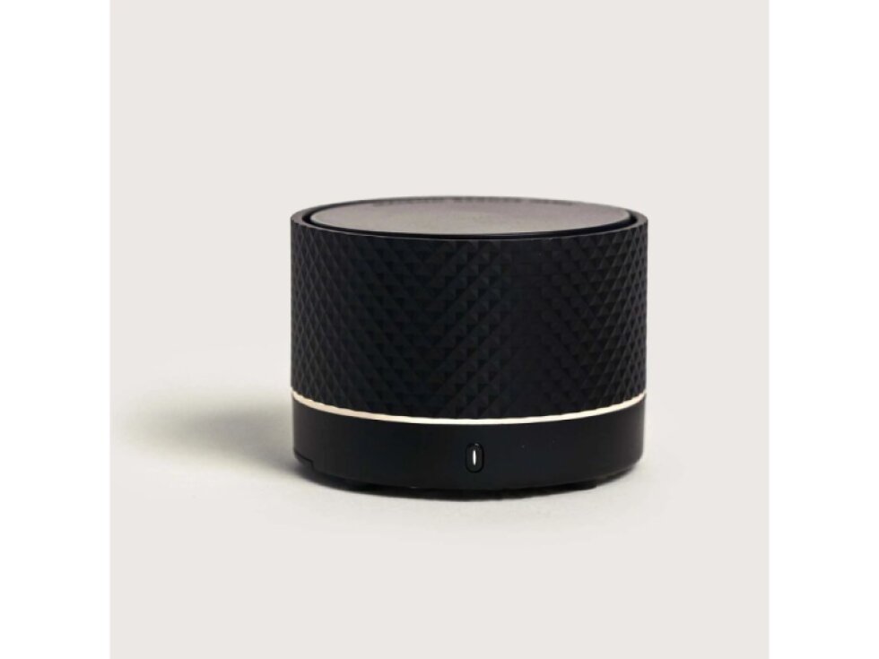 Bezdrátový elektrický difuzér Nomade s náplní Gurmánská vanilka p. 8 cm černý