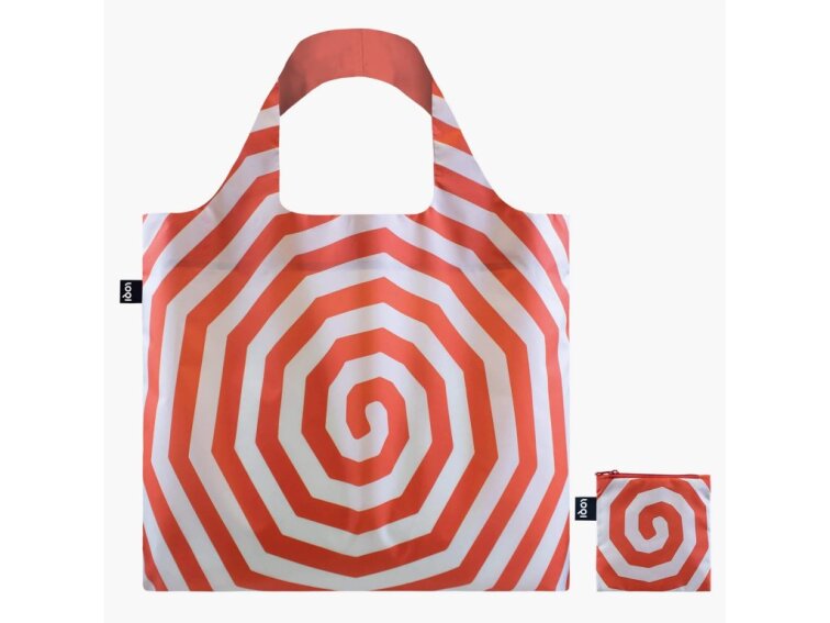LOQI Skládací Taška Spirals Red - Louise Bourgeois
