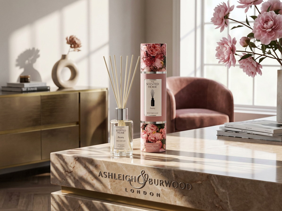 Aroma difuzér Peony s ratanovými tyčinkami 150 ml | Ashleigh & Burwood