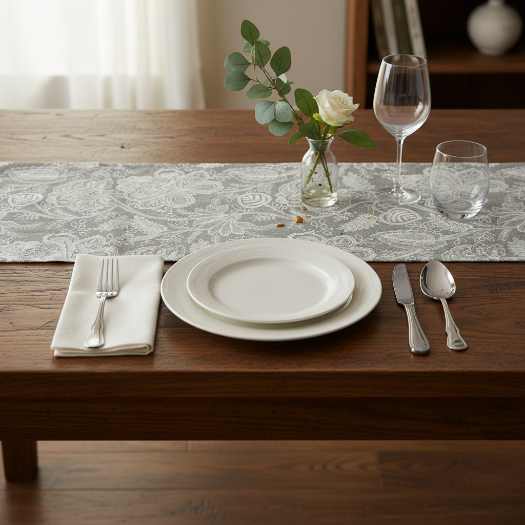 Středový pás/běhoun LIORA 50 x 140 cm, světle hnědý