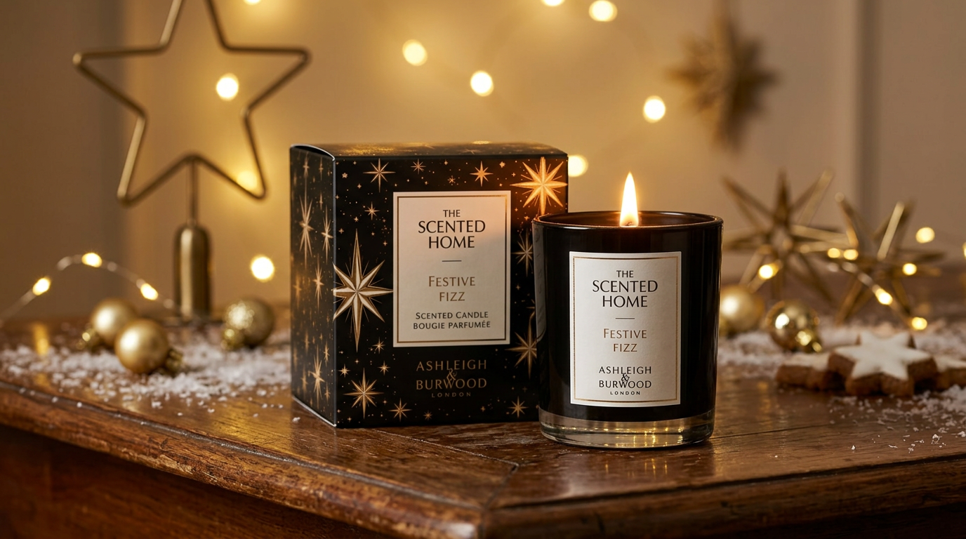 Vánoční vonná svíčka Festive Fizz 70 g – Ashleigh & Burwood