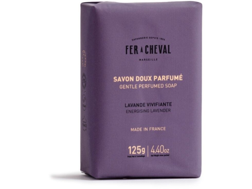 FER À CHEVAL Energizing Lavender jemné marseillské mýdlo 125 g