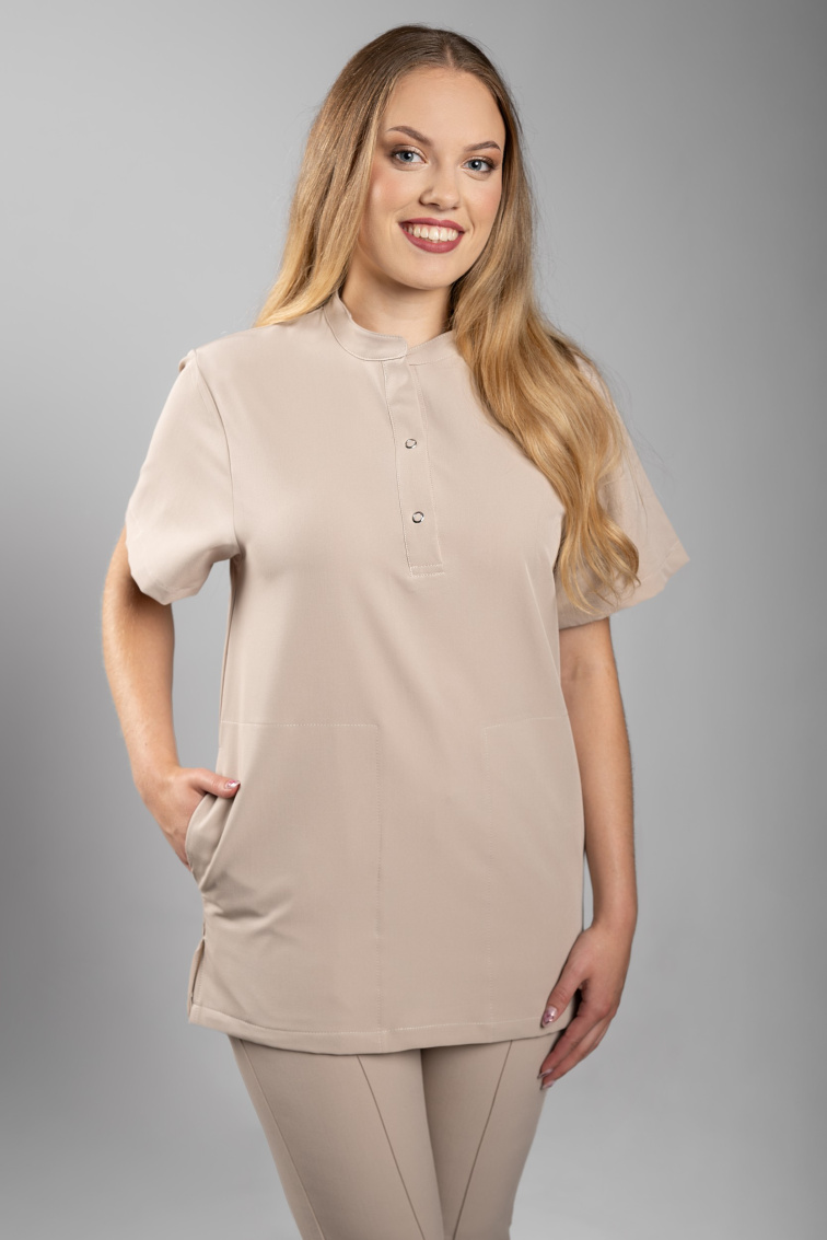 Zdravotnická halena INFINITE Flex Mary Stretch - béžová