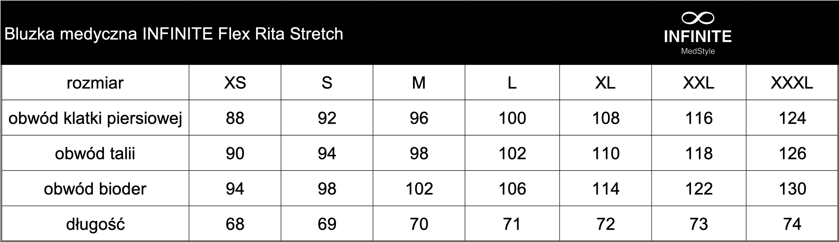 Zdravotnická halena INFINITE Flex Rita Stretch - modrá