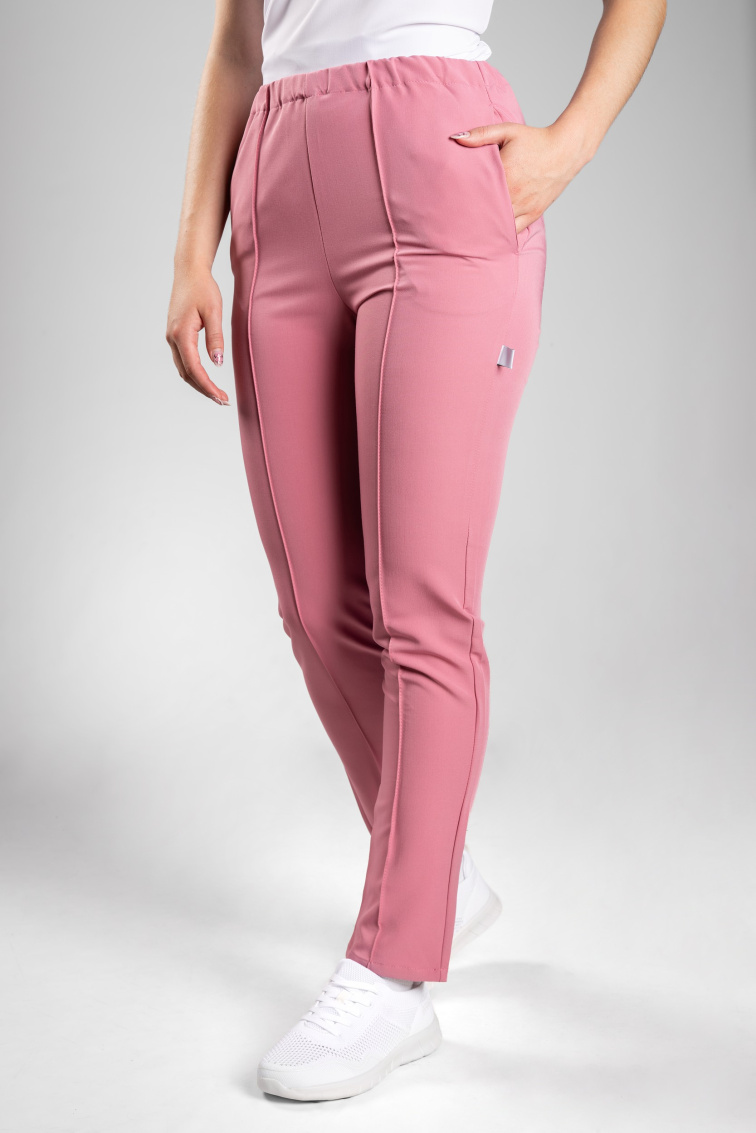 Zdravotnické kalhoty INFINITE Flex Mary Stretch - starorůžové