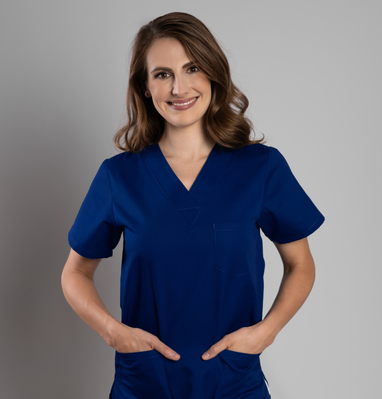 Zdravotnická halena INFINITE Flex Virginia - modrá