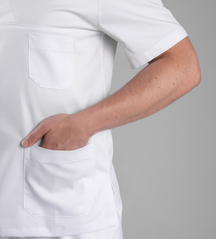 Lékařská halena INFINITE Essentials pánská - bílá