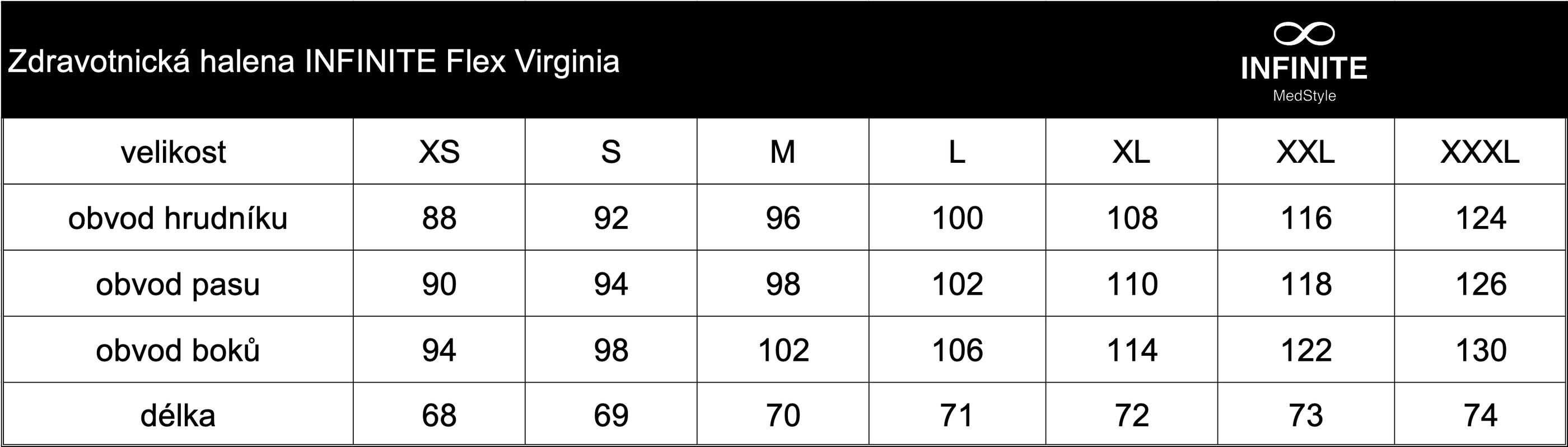Zdravotnická halena INFINITE Flex Virginia - tmavě modrá