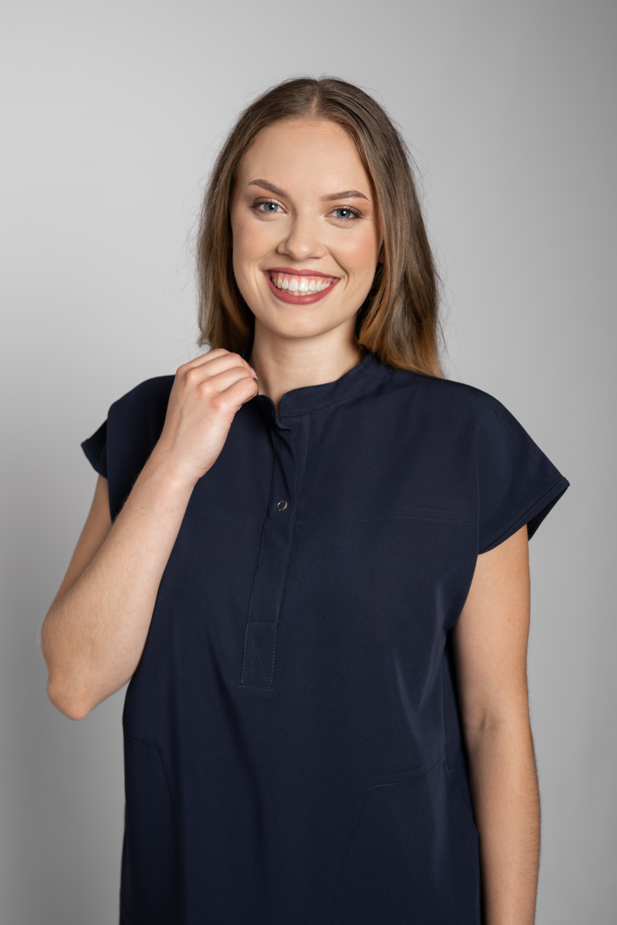 Zdravotnická halena INFINITE Flex Clara Stretch - tmavě modrá