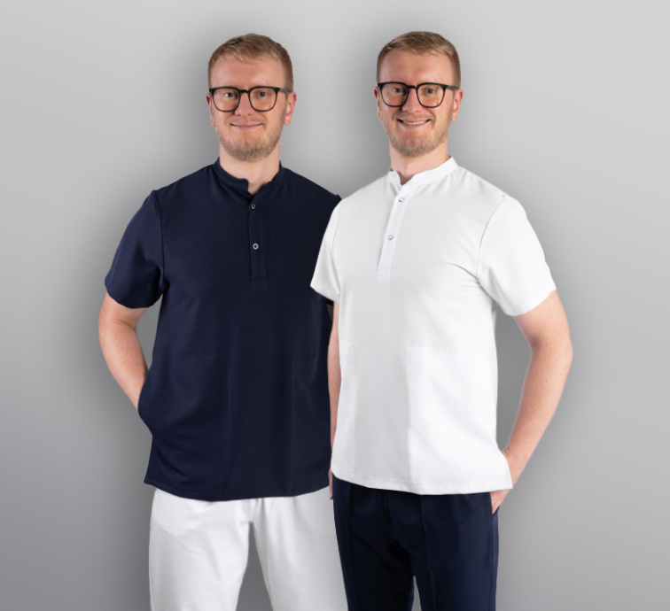 Zdravotnická halena INFINITE Flex Harvey Stretch - tmavě modrá