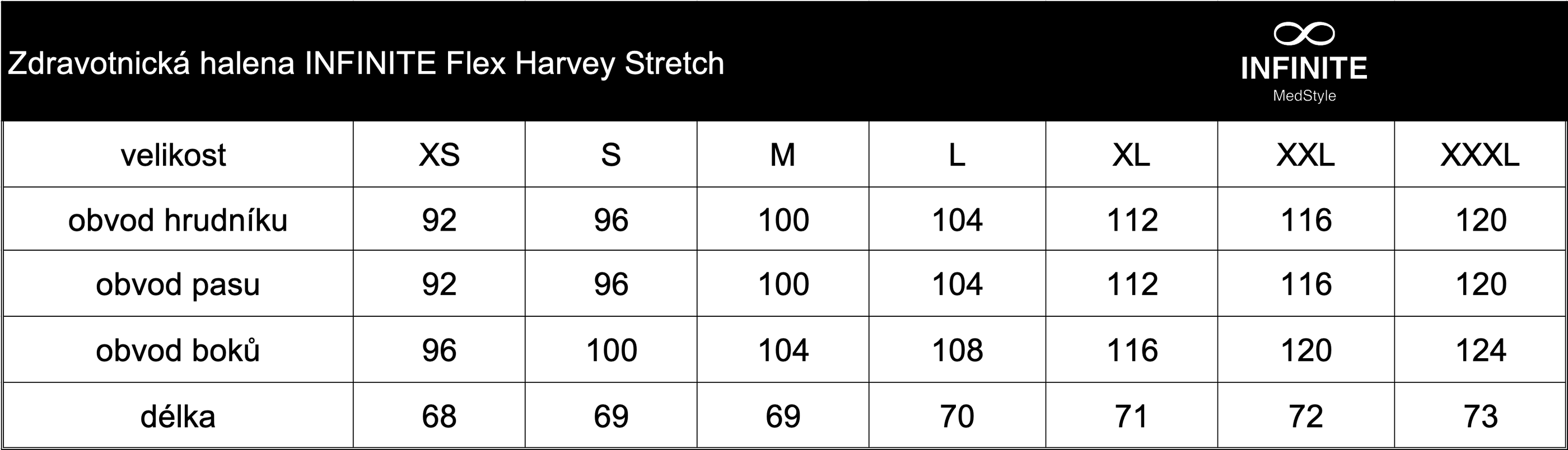 Zdravotnická halena INFINITE Flex Harvey Stretch - tmavě modrá
