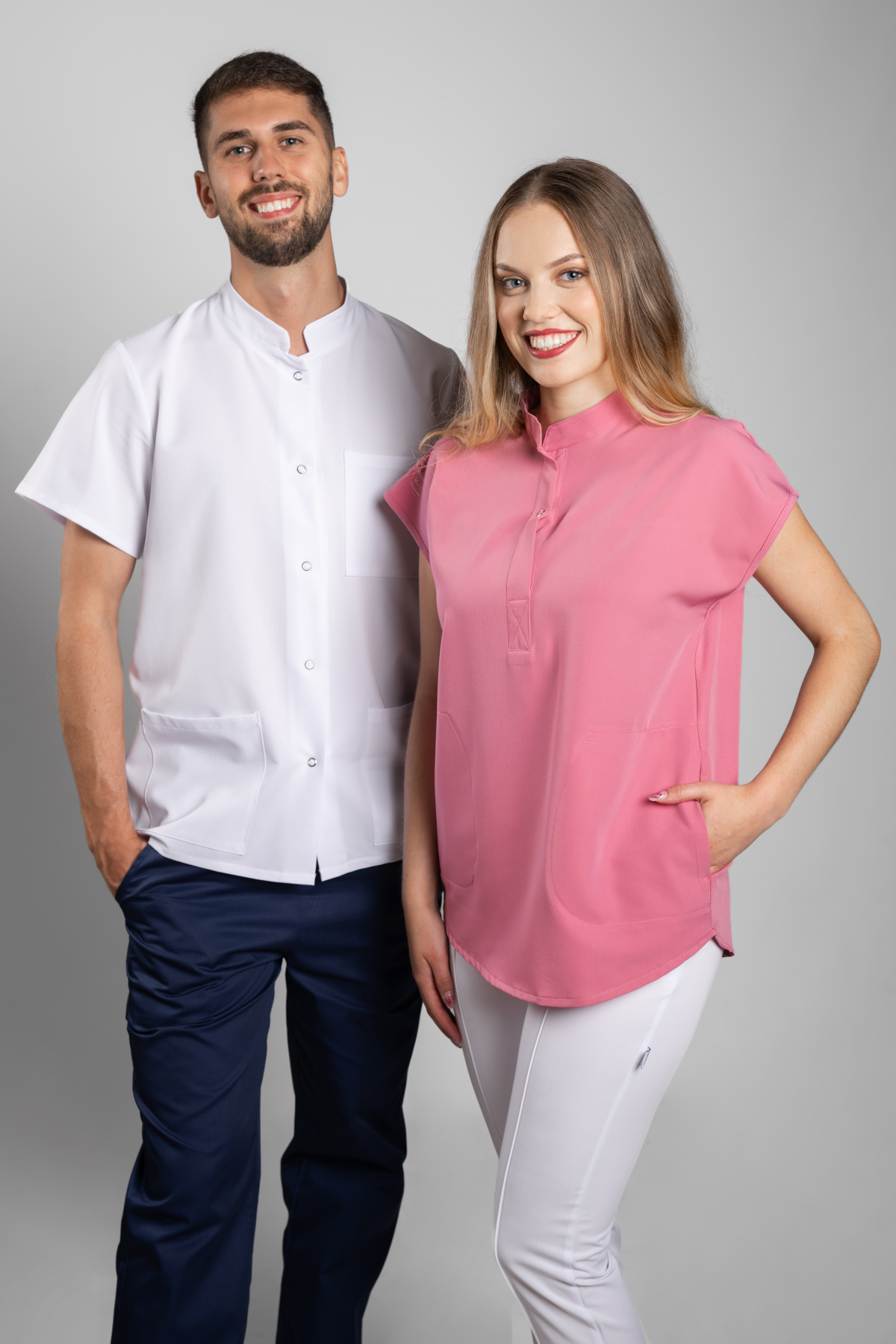 Zdravotnická halena INFINITE Flex Clara Stretch - starorůžová