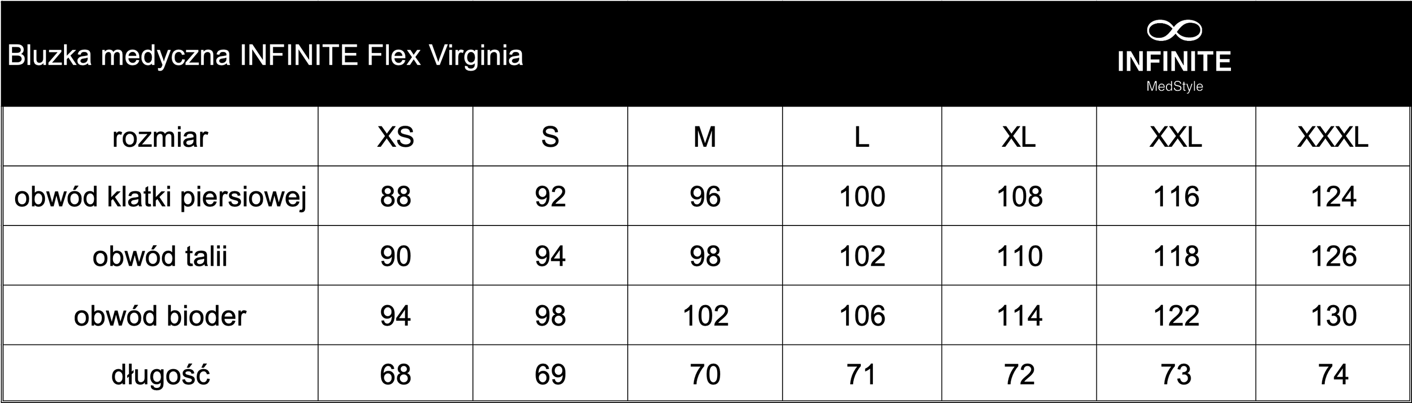 Zdravotnická halena INFINITE Flex Virginia - modrá