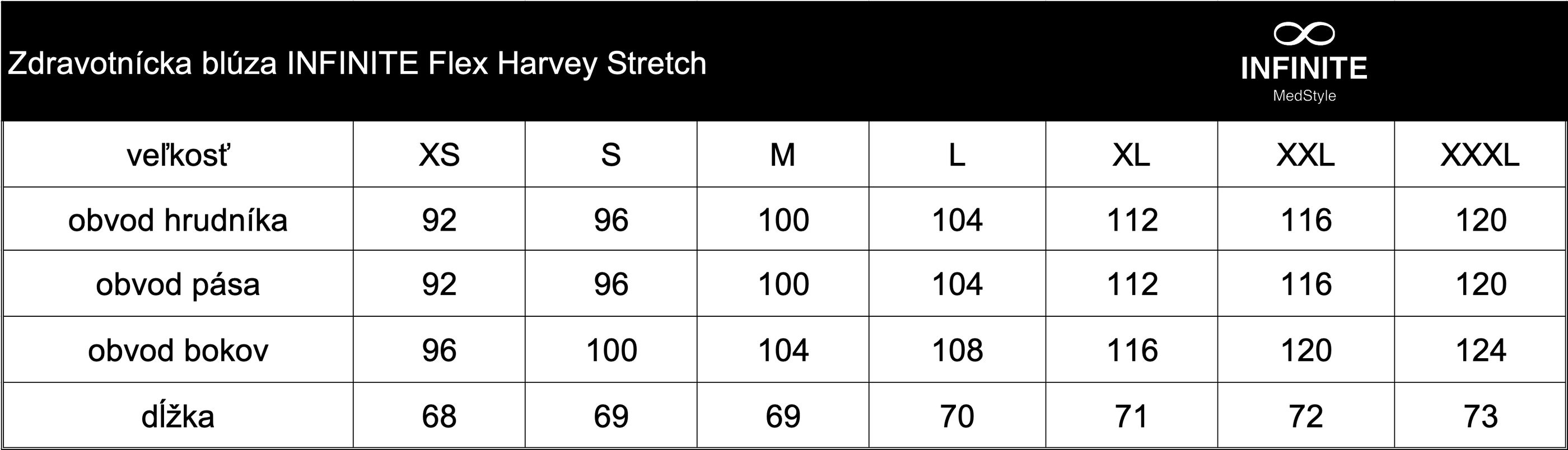 Zdravotnická halena INFINITE Flex Harvey Stretch - tmavě modrá