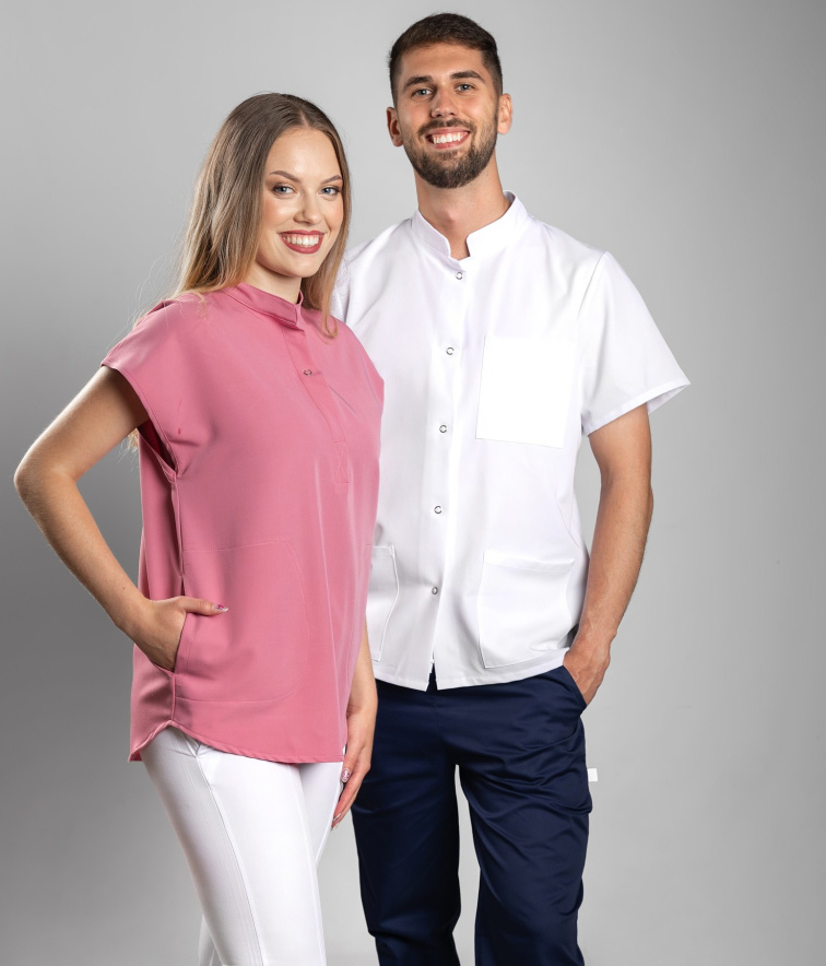Zdravotnická halena INFINITE Flex Jonas Stretch - bílá